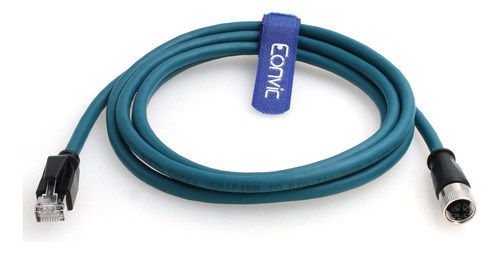 Cable Eonvic M12, 8 Pines, Hembra A A Rj45 Cat-7e