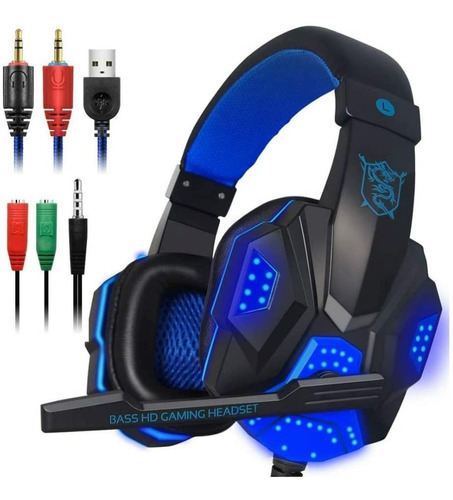 Audifonos Diadema Gamer Micronofo Led Para Xbox/ps4/switch