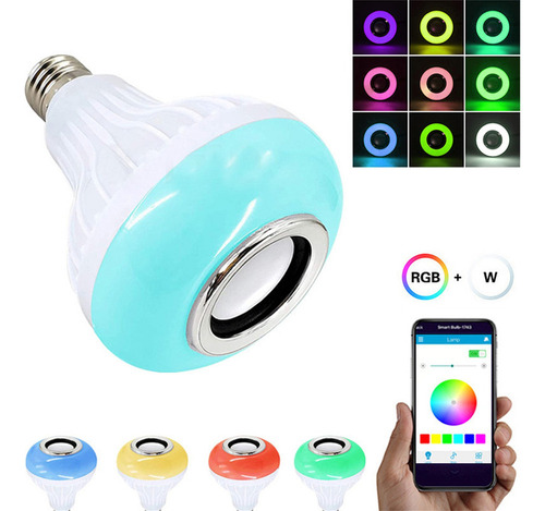 A A Smart Bulb App Control Rgbcw Bluetooth Music Rhy-thm