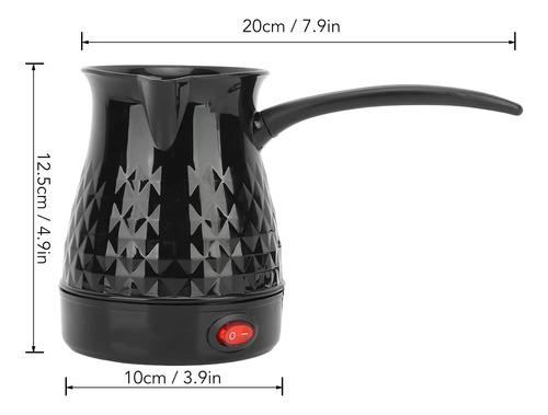 Cafetera Turca, 600ml Capacidad Acero Inoxidable