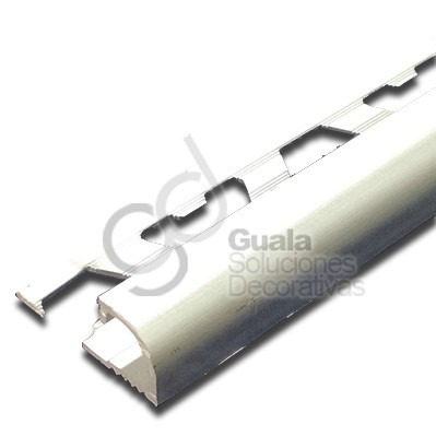 Guardacanto Bullnose Alumino Mate Atrim  Ceramica 10mm 5383