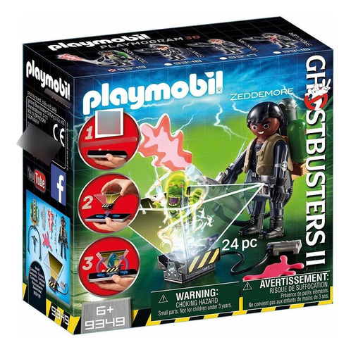 Playmobil Ghostbusters Ii Winston Zeddemore Playmogram F Pmb