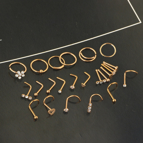 Anillos For La Nariz, Juego De Tachuelas For Mujeres