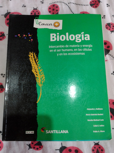 Libro Biología Conocer Más Santillana