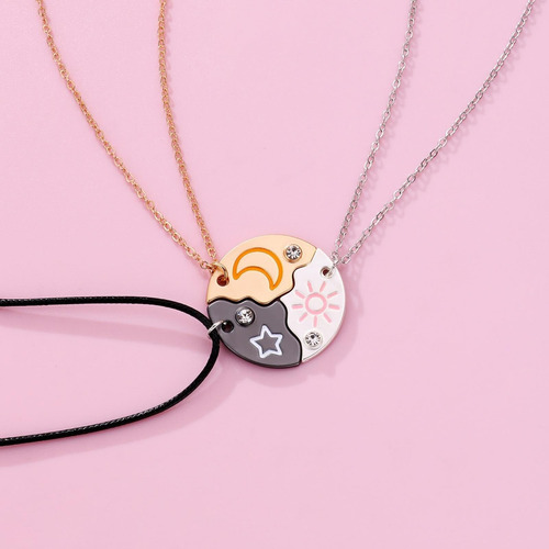 Collar Corazón Para 3 Collares Mejor Amiga Joyería Amistad Y