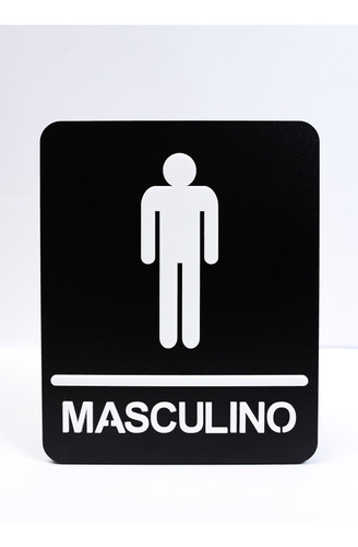 Placa Sanitário Banheiro Wc Masculino Mdf Acrilico