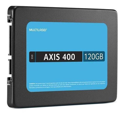 Ssd Multilaser 2,5 Pol. 120gb Axis Gravação 400 Mb/s - Ss101 Cor Preto