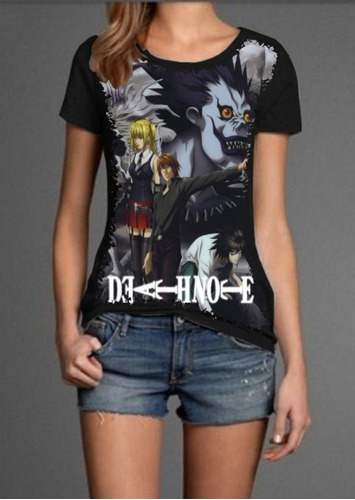 Blusa Fem. 5%off Legal Death Note Personalizada Premium Top