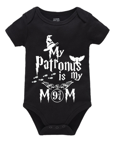 Pañalero Bebé Harry Potter Mi Patronus Es Mi Mamá Frase #1