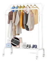 Comprar  Perchero Organizador  Con Estante De 2 Niveles Con Ruedas
