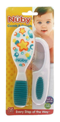 Imagen 5 de 6 de Set Cepillo Y Peine Para Bebe Nuby Anatomicos Bpa Free 711