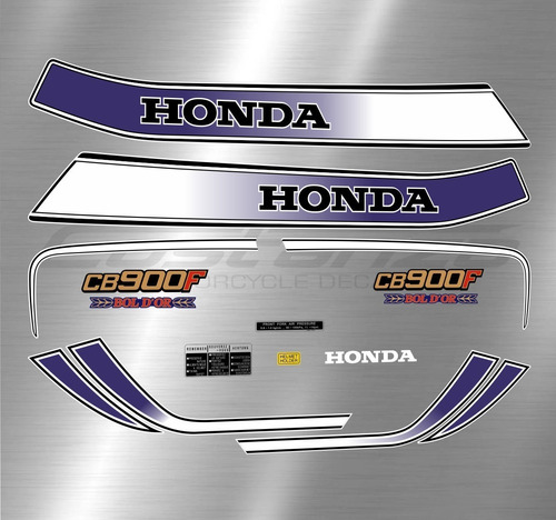 Calcos Honda Cb 900 F Bol Dor Año 80, 81 Varios Colores