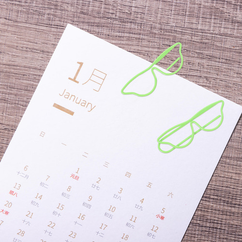 40 Clips De Papel Creativos Con Forma De Gafas De Alambre De