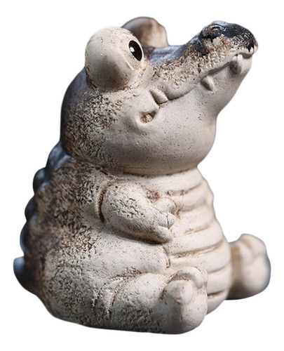 Cerâmica Jacaré Mini Chá Pet Estatueta Lembrança Kung Fu