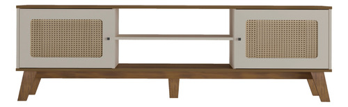 Mueble Mesa Para Tv Bertolini Charlotte Pino Off White 75