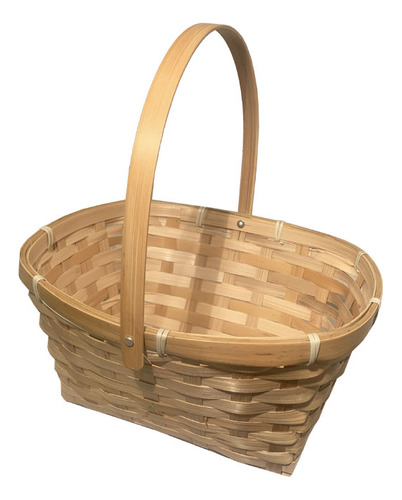 Canastas De Mimbre Con Asa 28x23x14