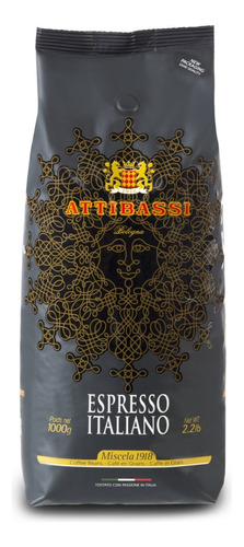 Attibassi Miscela 1918 Café En Grano Italiano Espresso 1 Kg