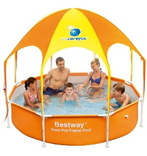 Olá, vá! Piscina de jogos Splash-in-Shadow Orange