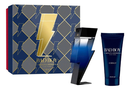 Carolina Herrera Bad Boy Cobalt Edp 100 Ml-shower Gel 100 Ml