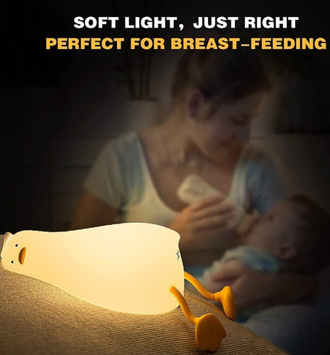 Lámpara De Mesa Led For Niños Flat Duck Night Lamp