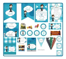 Comprar Kit Imprimible Comunión Imágenes Fondos Multipack Niños