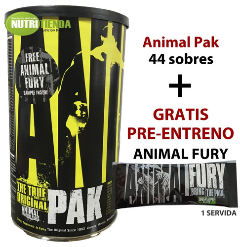 Animal Pak X44 Packs + Pre-entreno + Envío - Multivitamínico