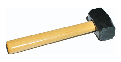 Maza Martillo Albañil 3 Kg Forjada Cabo Madera