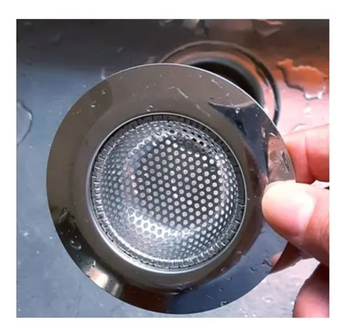 Desagüe protector de acero inoxidable para fregadero de cocina de 9 cm