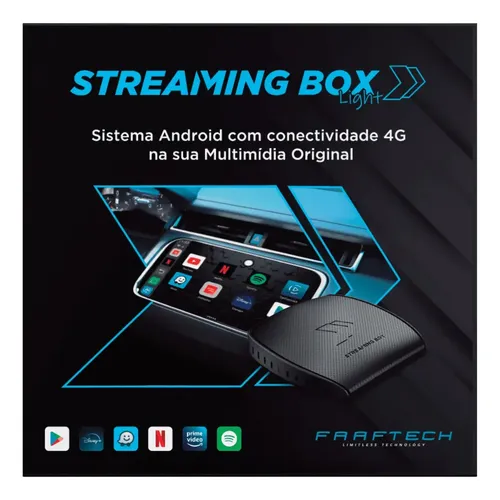 Streaming Box Faaftech Multimidia Carplay Android Auto Wi-fi