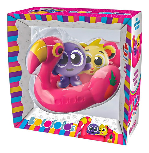 Bonecos Pow Bolofofo Flamingo Baby Vinil Lider Brinquedos