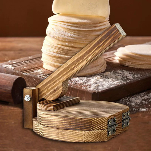Prensa De Tortilla De Madera Para Hacer Bolas De , Prensador