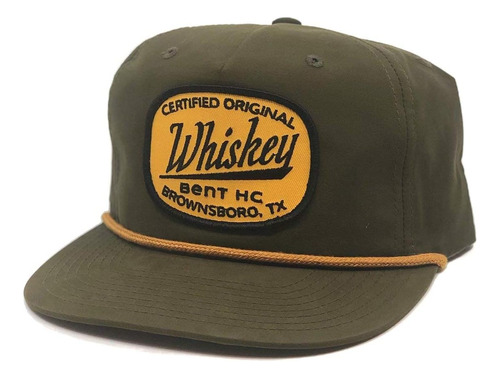 Whisky Bent Hat Co. Parche Doblado De Whisky Certificado (ve