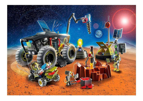 Playmobil - Expedição Marte Com Veículo - Space 70888