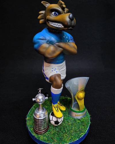 Boneco Mascote Cruzeiro Fc - Raposão - Colecionável 3d