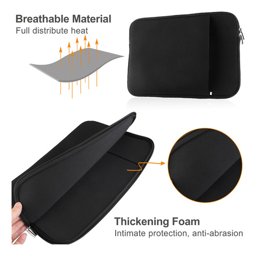 Funda Negra Para Portátil 13 Air/pro/retina