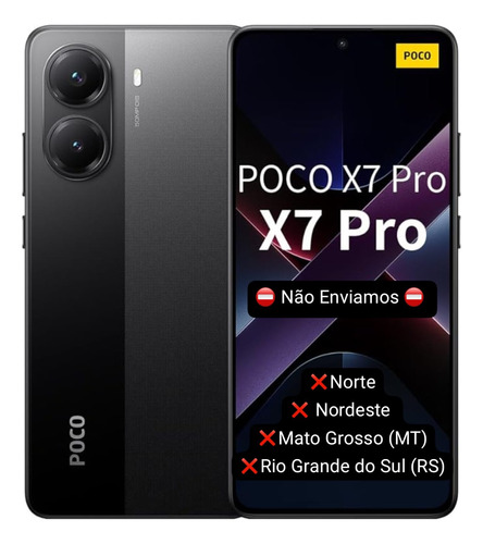 Xiaomi Poco X7 Pro 5g 512 Gb Dual Sim 12 Gb Ram - Global Nfc Preto