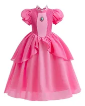 Comprar Disfraz Princesa Peach Mario Bros Vestido Niña *princess Peach*