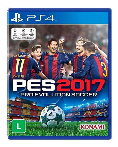 Pes 17 Pro Evolution Soccer 2017 Ps4 Mídia Física Novo
