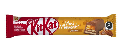 3-pck Chocolate Kit Kat Mini Moments Nestlé Caramelo 34.6g C