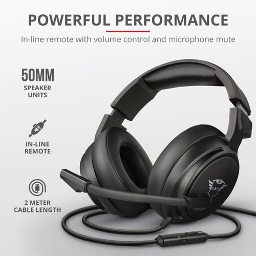 Imagen 9 de 10 de Auriculares Gamer Trust Gxt 433 Pylo Pc Consolas 3.5mm Plug