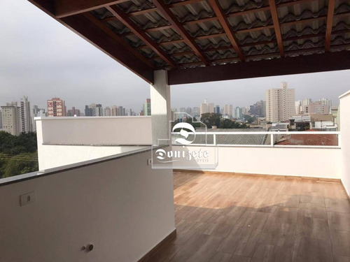 Cobertura Com 1 Dormitório À Venda, 90 M² Por R$ 449.000,00 - Jardim - Santo André/sp - Co10934