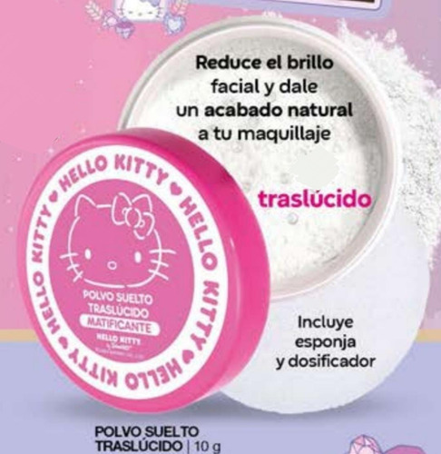 Polvo Suelto Traslucido Matificante Hello Kitty Fuller