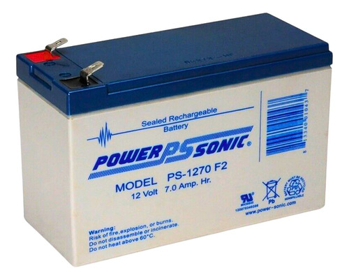 1 Pieza Reemplazo No Break Ps1270 F2 12v 7ah Power Sonic