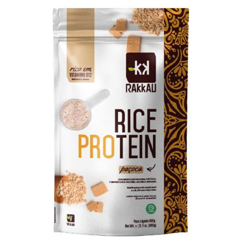 Rice Protein Paçoca Vegana Rakkau 600g