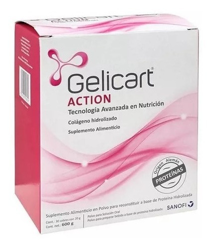Gelicart Action Colageno En Polvo X30sobres