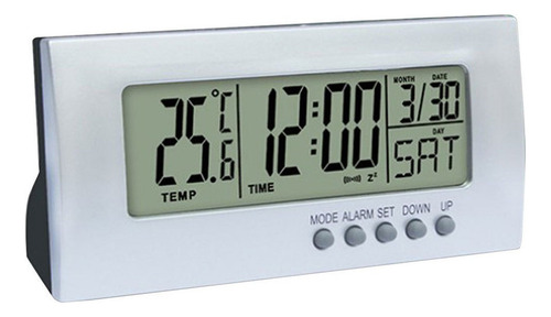 Reloj Despertador Digital Lcd De Escritorio Con Pantalla De