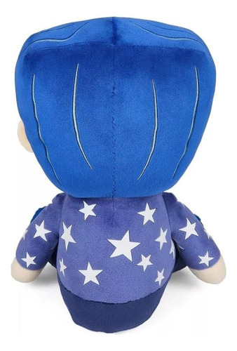 Peluche Hugme Shake Kidrobot Coraline En Suéter De Estrella Color Azul