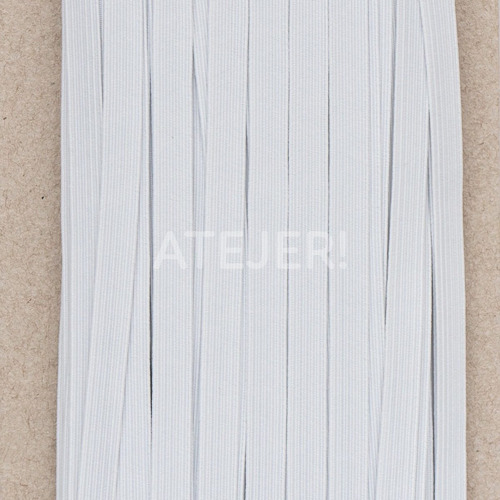 Imagen 4 de 8 de Elástico Liso Marca Bentley - Art 16 De 7mm X 50 Mts Blanco