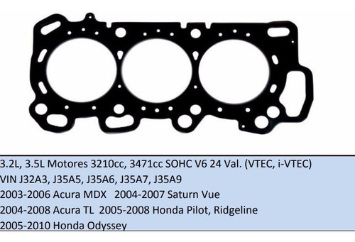 Juntas Cabeza Acura Honda V6 3.2 J32a3 3.5 J35a5 A J35a9 2pz
