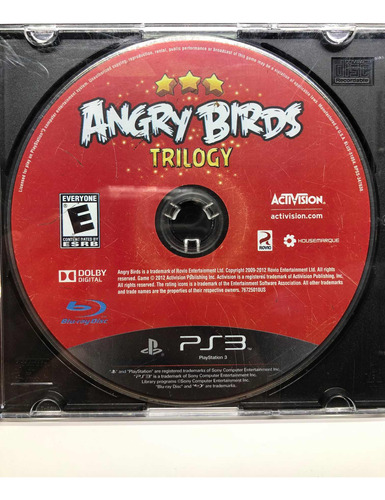Angry Birds Triology Ps3